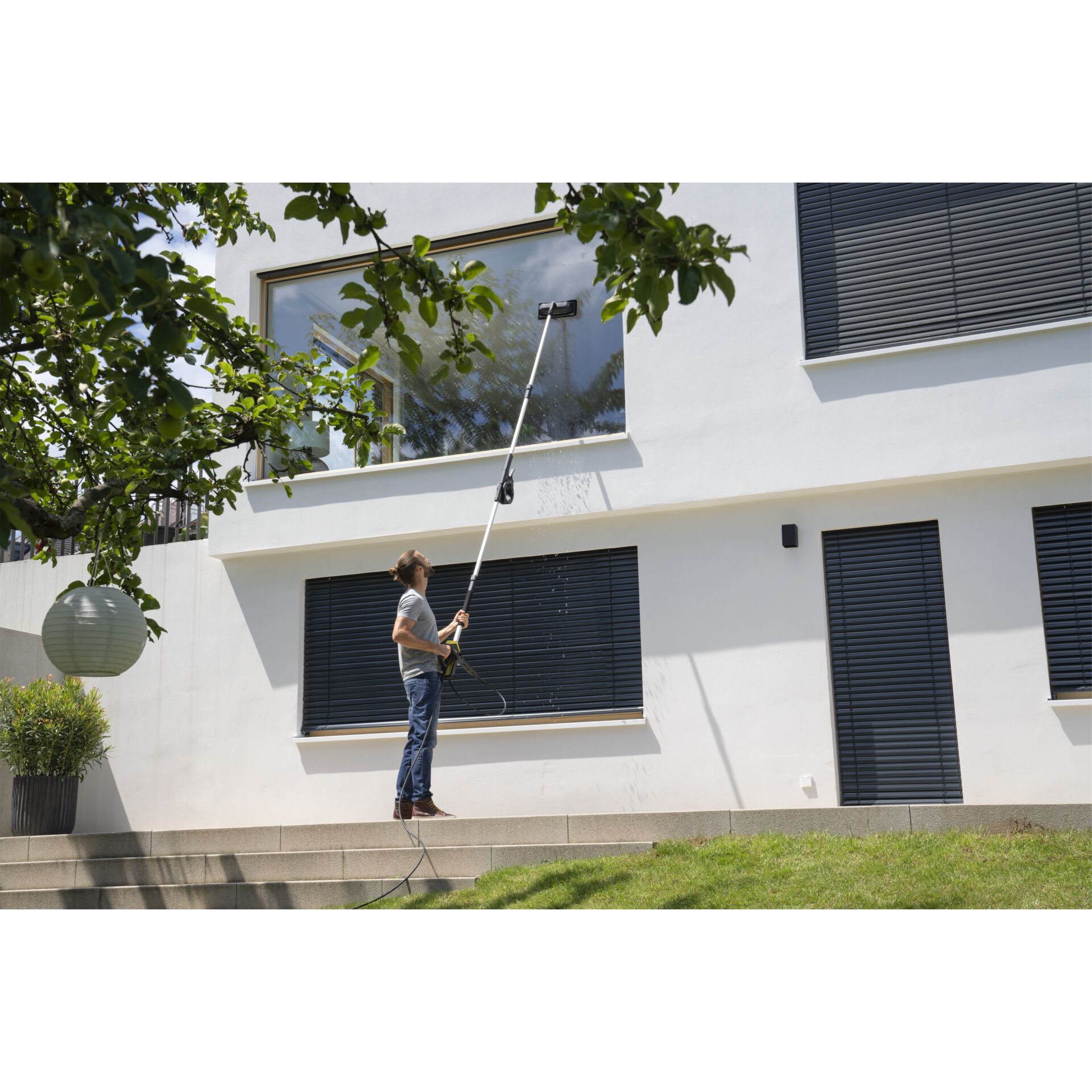 Innenarchitektur, Person, Fenster, Seil, Stadt