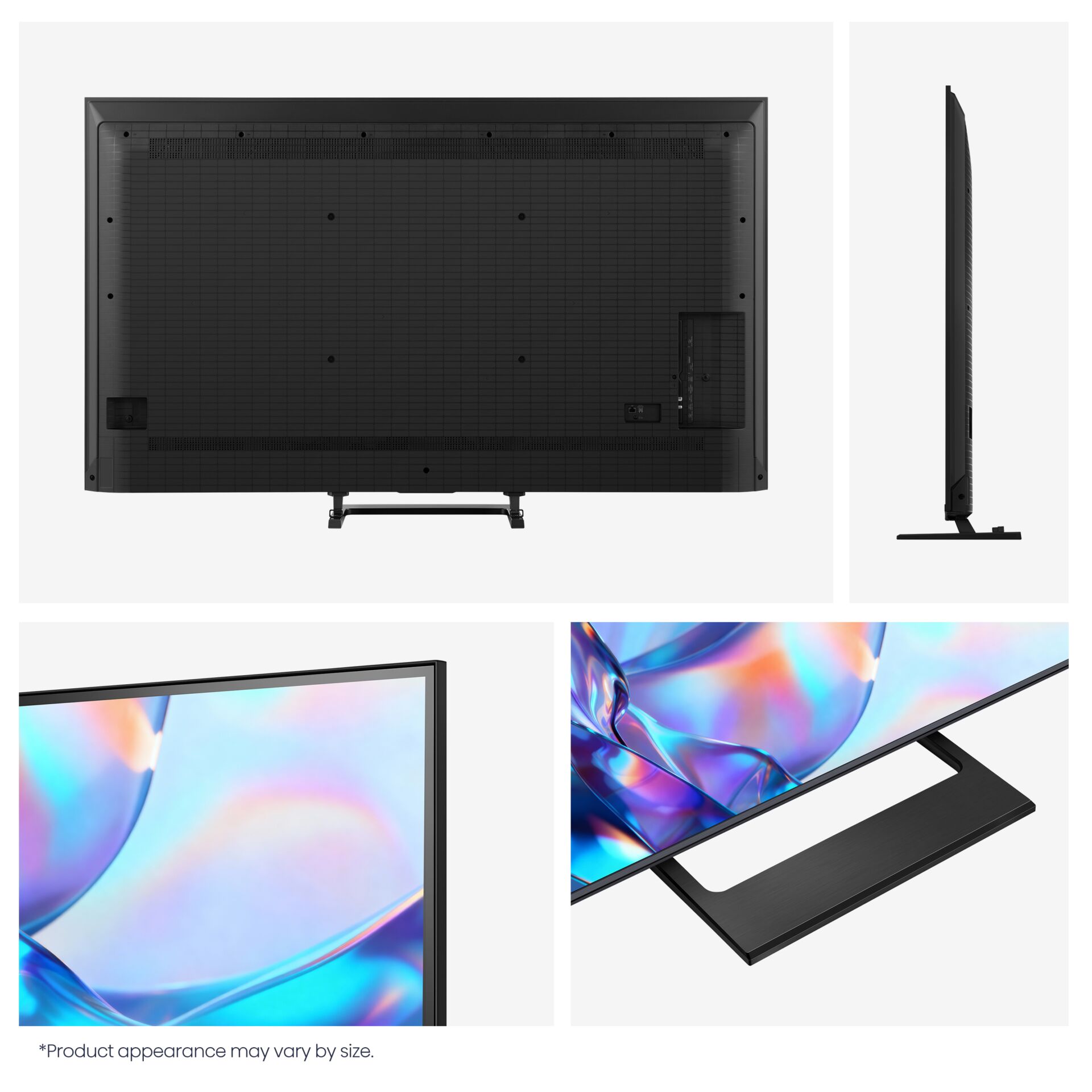 LED-Fernseher, Flachbildschirm, 4K, Schlanke Rahmen, Standfuß