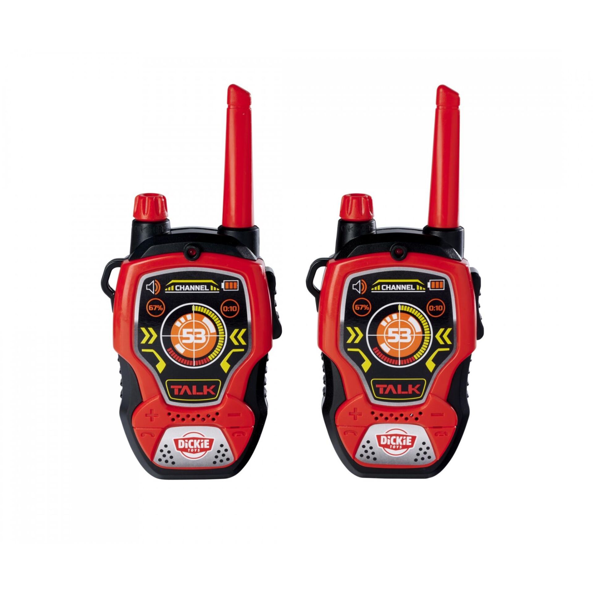 Spielzeugfunkgerät, Talkie-walkie, Duo-Set, Rot-schwarz, Dickie Toys