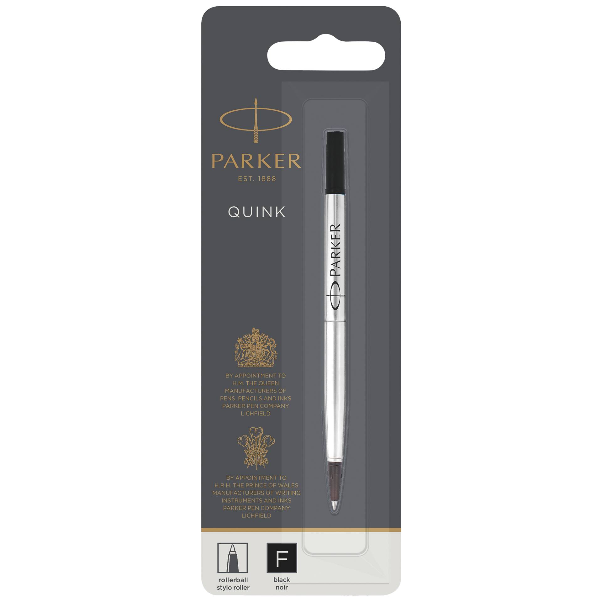 Parker Rollerballmine F schwarz  (Blister)