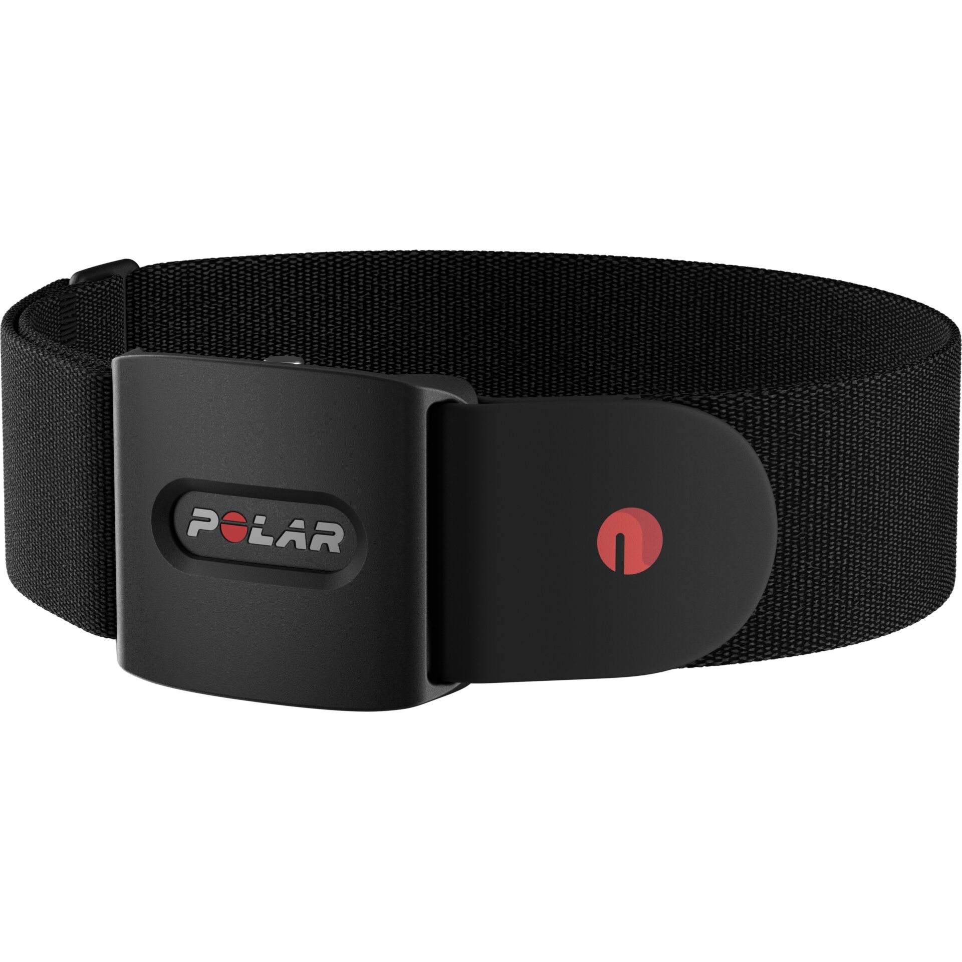 Gürtel, Schnallenverschluss, Elastischer Gürtel, Schwarz, Polar-Logo