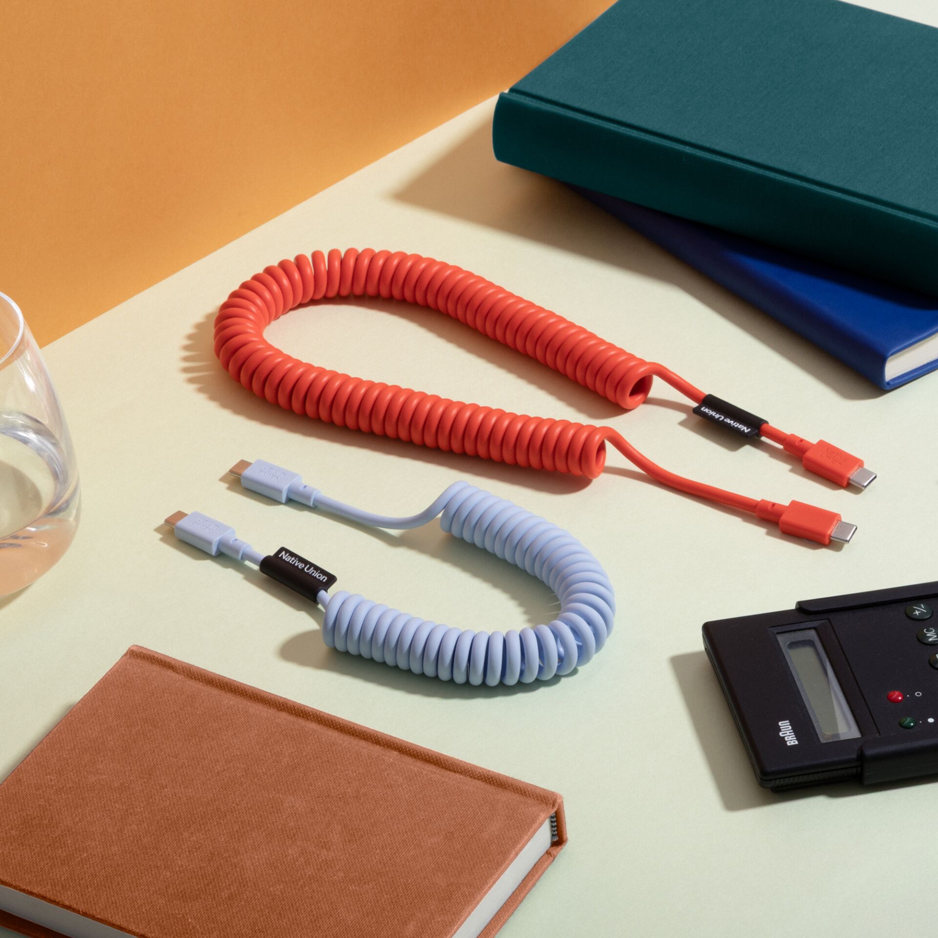 Ladekabel, Kabelspirale, USB-C, Reduziert, Lightning-Adapter