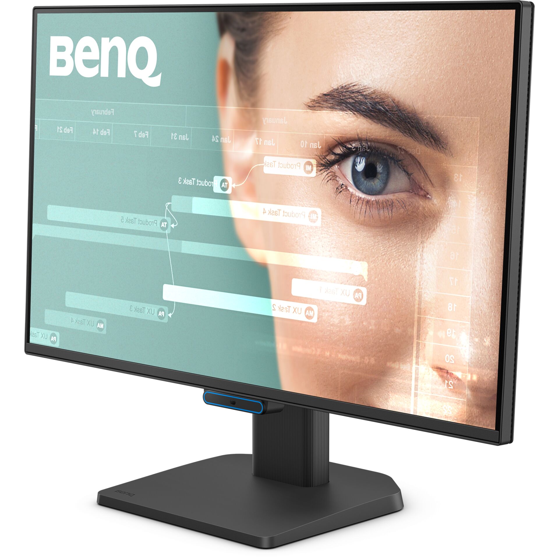 Monitor, Desktop, LED, Schlankes-Display, Ergonomischer-Ständer