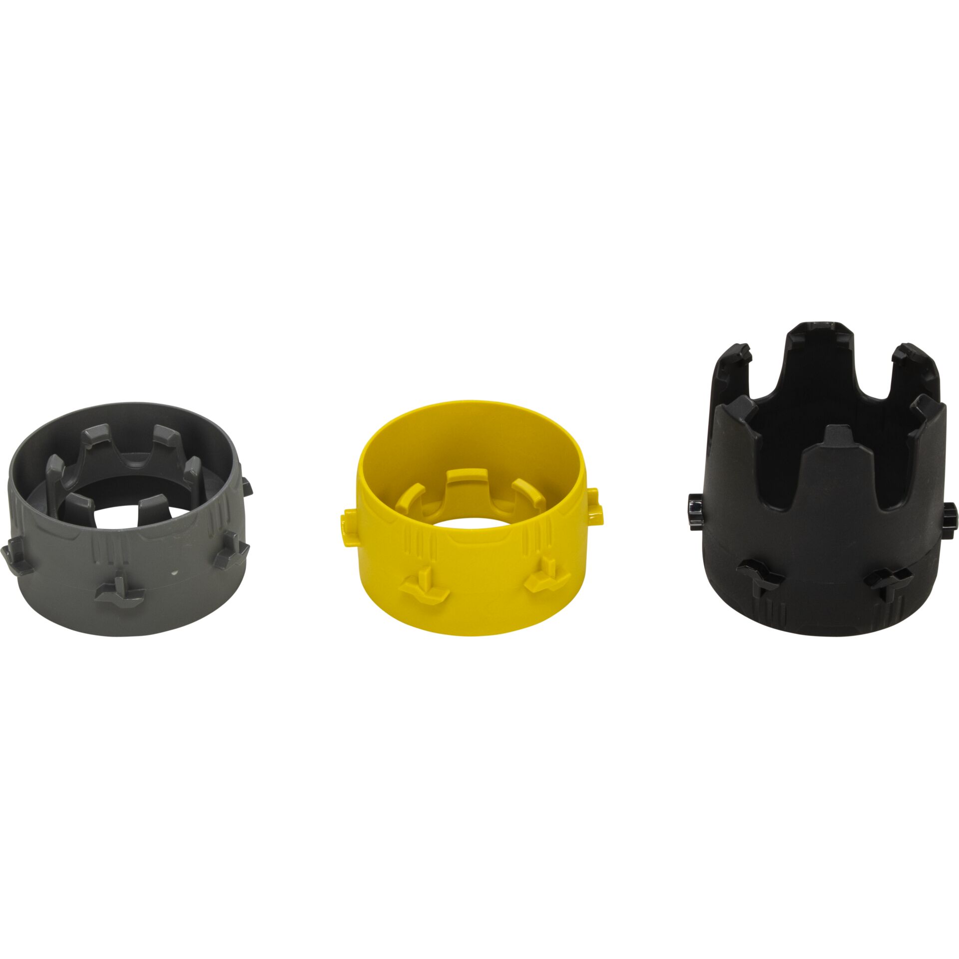 Krippe, Mobiliar, Bett für Säuglinge, Krippe, Mobiliar, Bett für Säuglinge, Zubehör, Adapterring, Klemmring, Kunststoff, Grau Gelb Schwarz