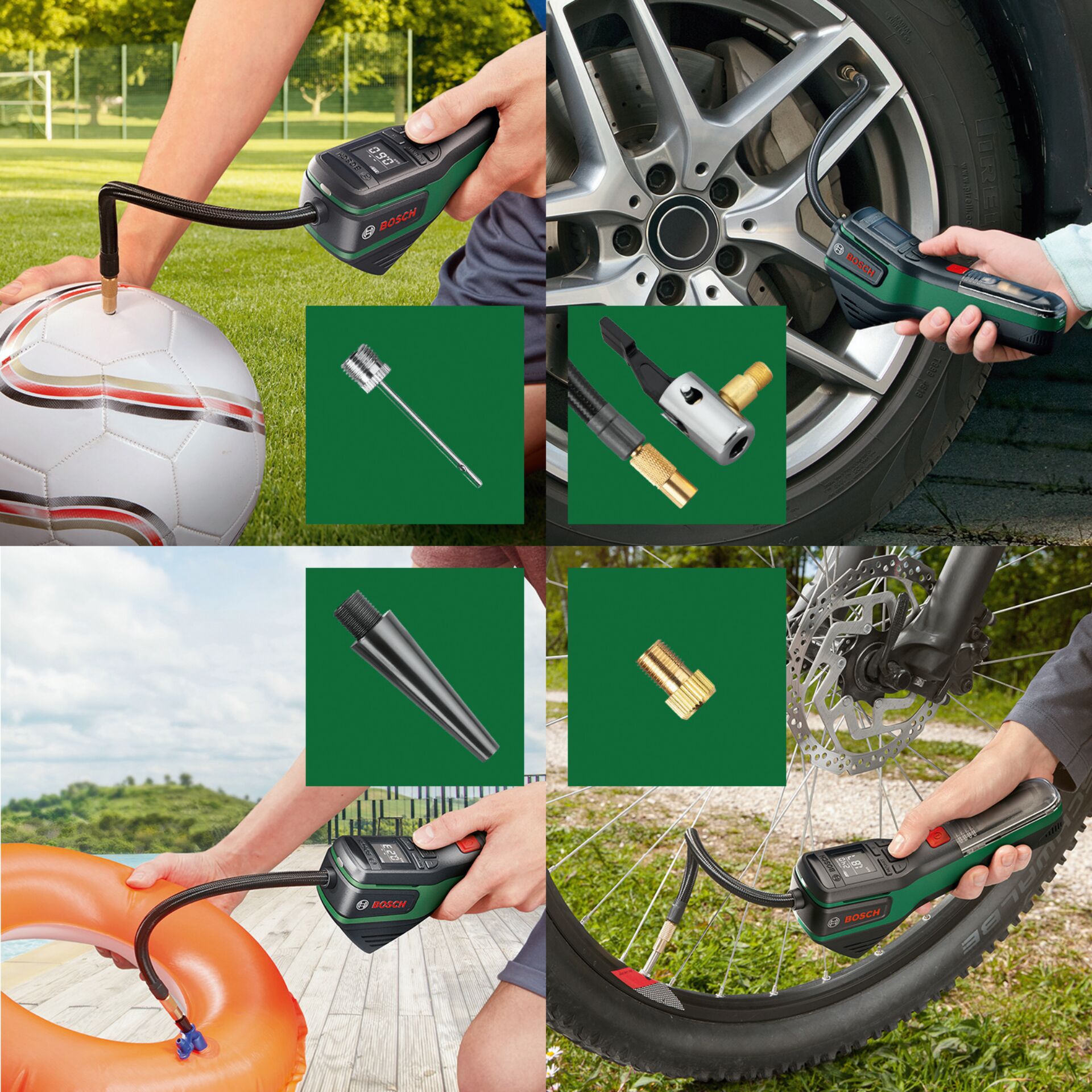 Reinigungsgerät, Druckluftprüfer, Luftkompressor, Kfz-Werkzeug, BOSCH-Adapter