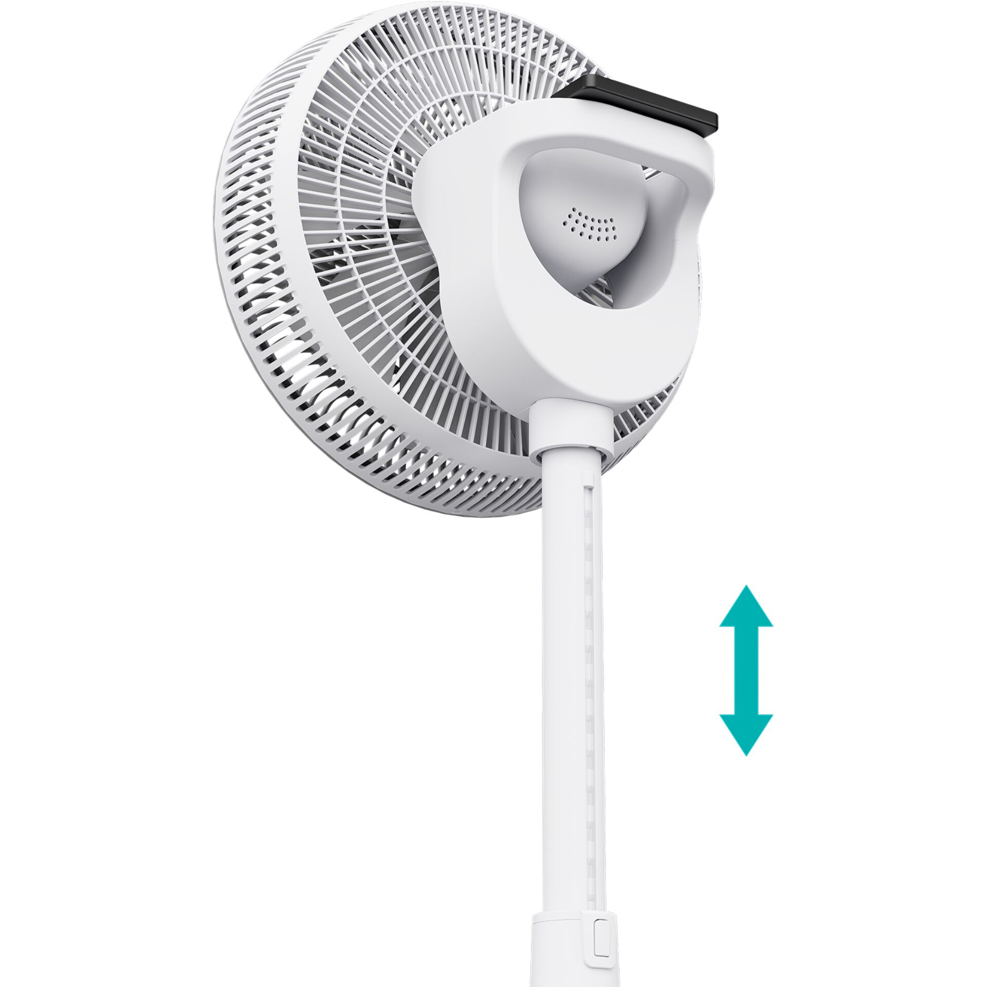 Deckenventilator, Ventilator, Schwenkbar, Stativ, weiß