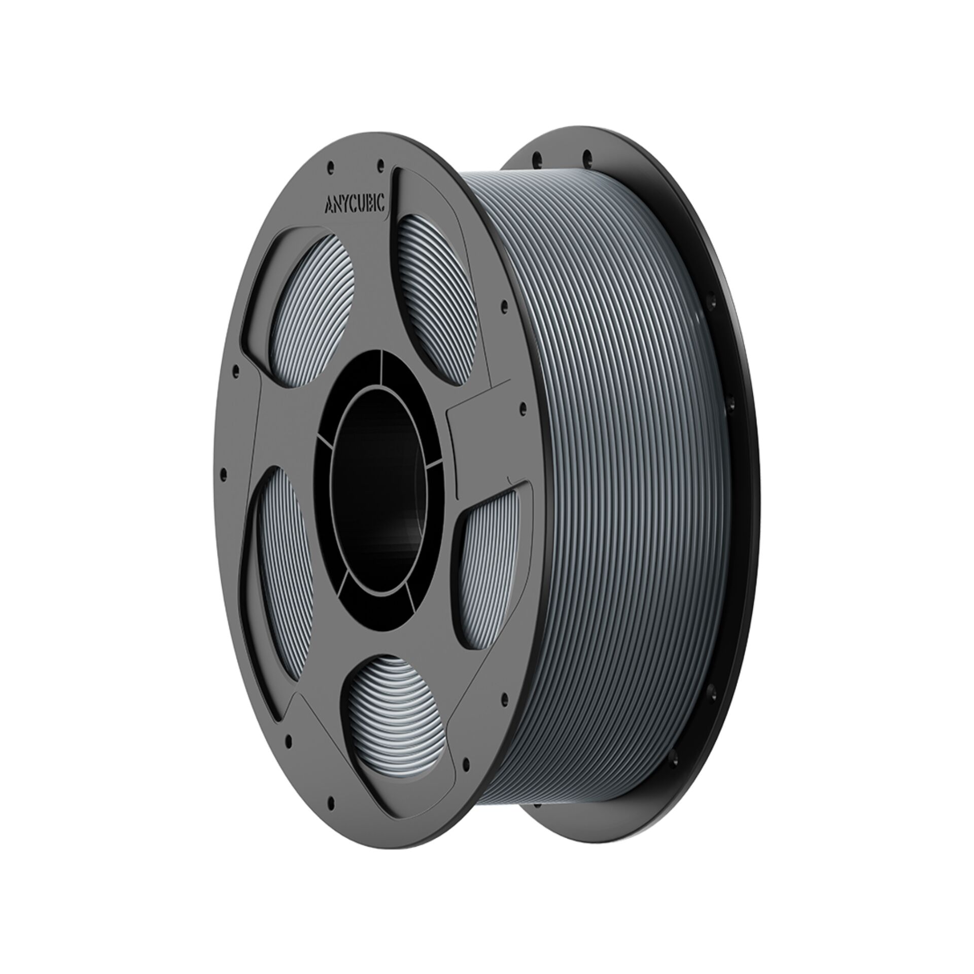 3D-Druckfilament, PLA-Filament, Spule, Spule, Grau