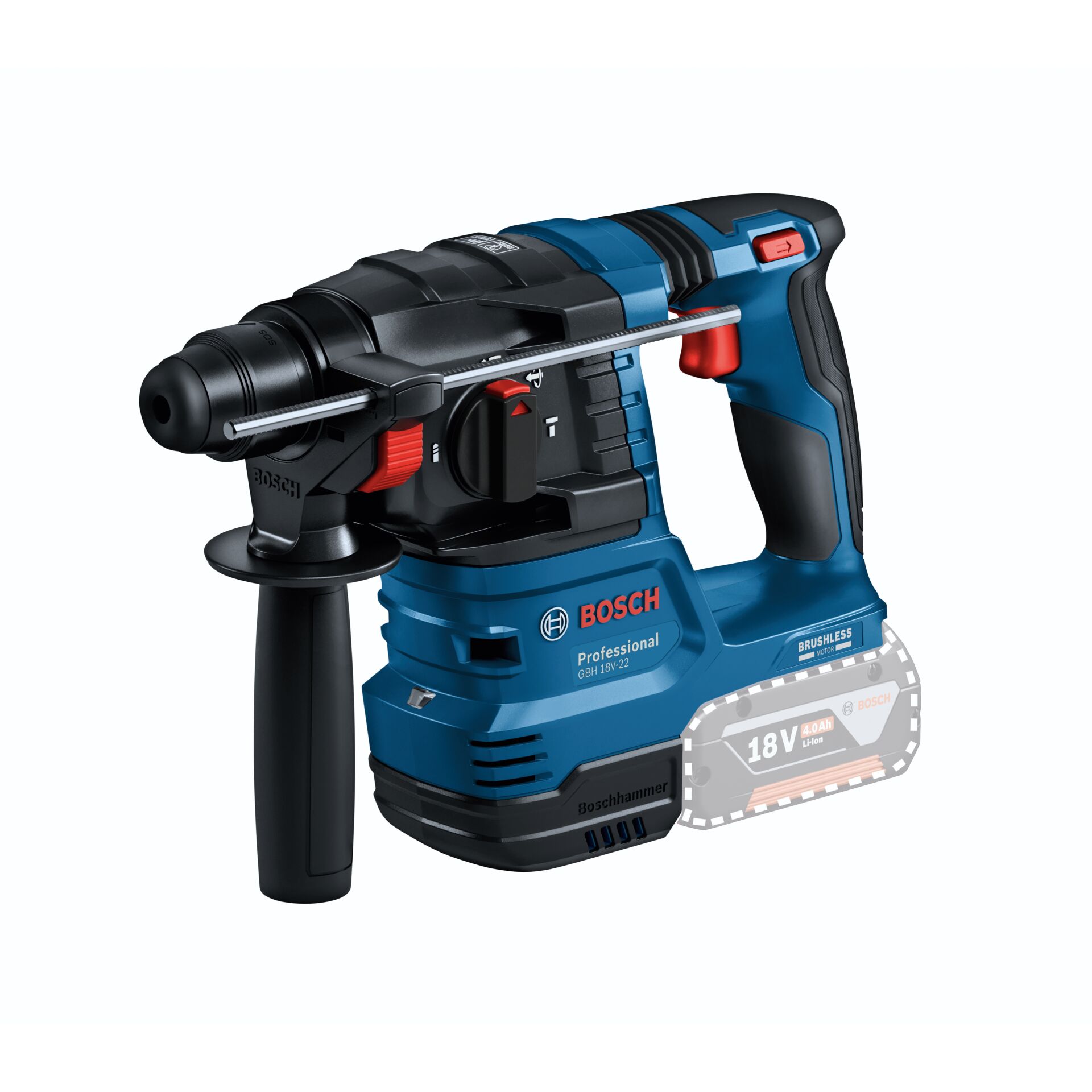 Akku-Bohrhammer, Schlagbohrmaschine, Bosch, 18V, Kombihammer