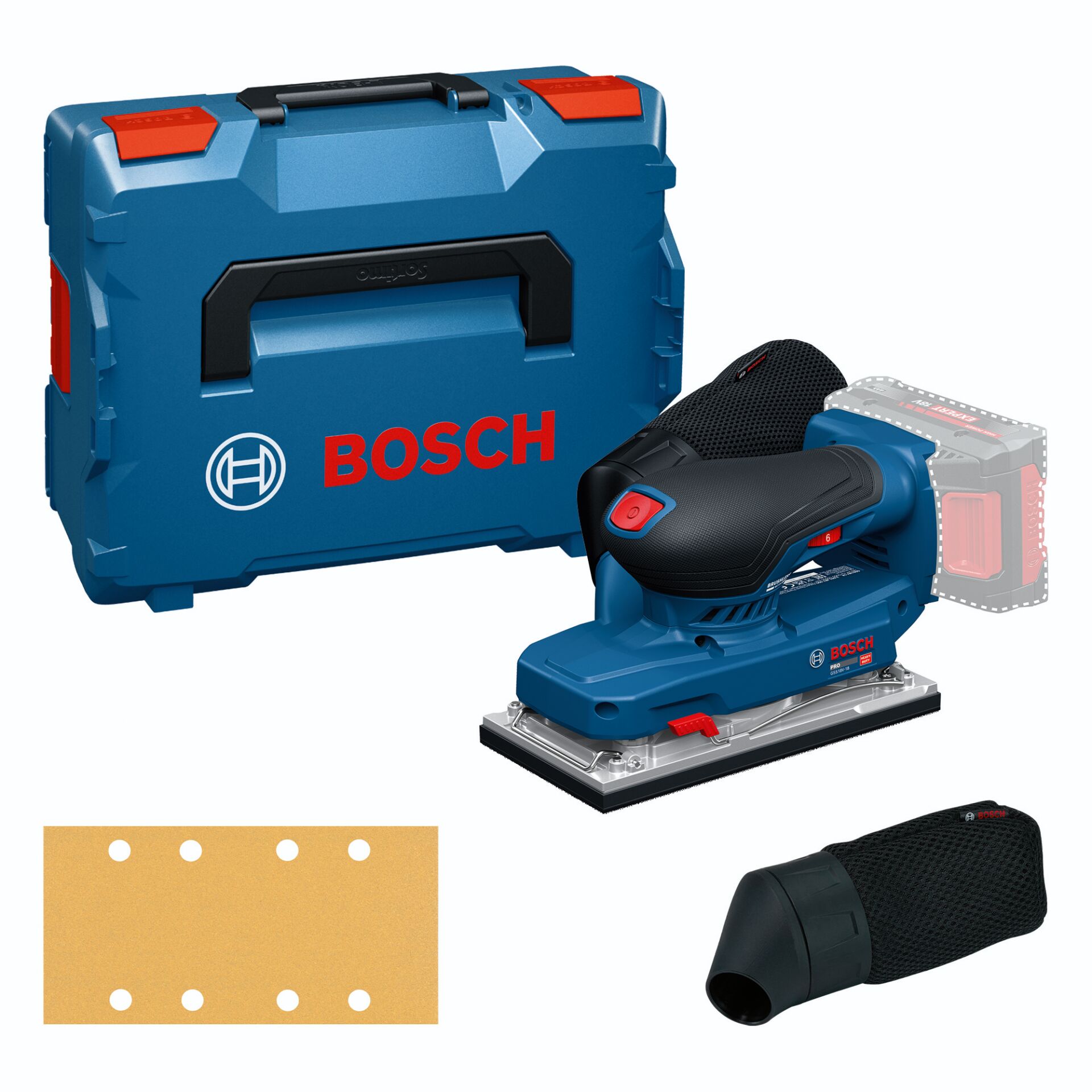 Stabschleifer, Handschleifer, Bosch, Schleifpapier, Staubabsaugung