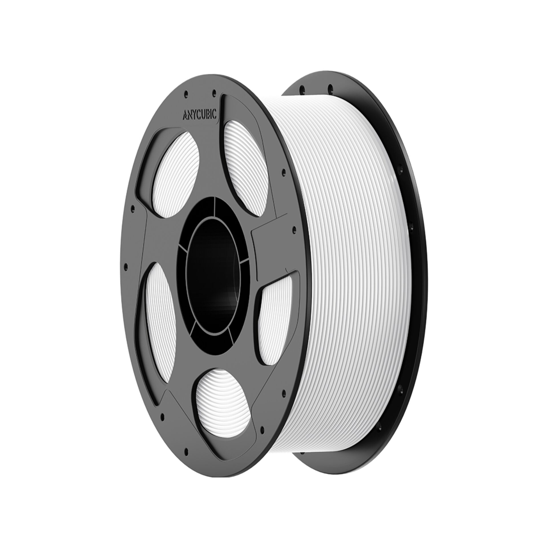 3D-Druck-Filament, PLA-Filament, Spule, weiße Filament, Filamentrolle