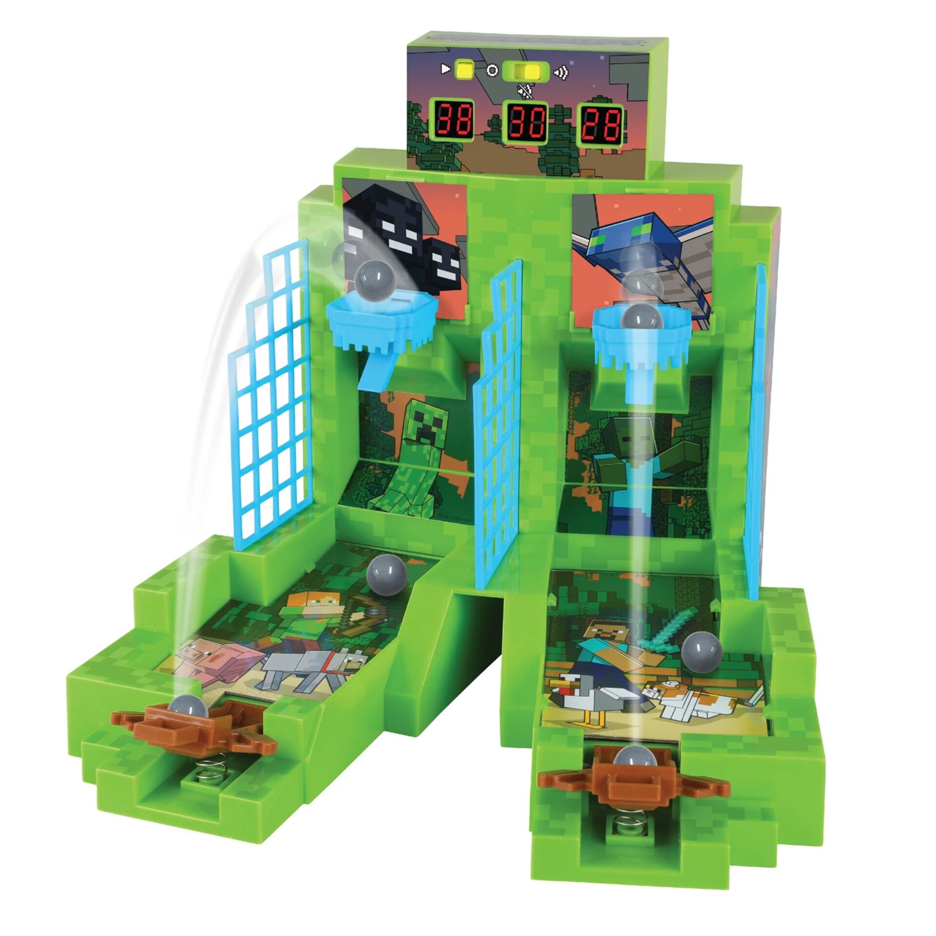 Spielzeug, Minecraft, Rutsche, Hindernisbahn, Bunt