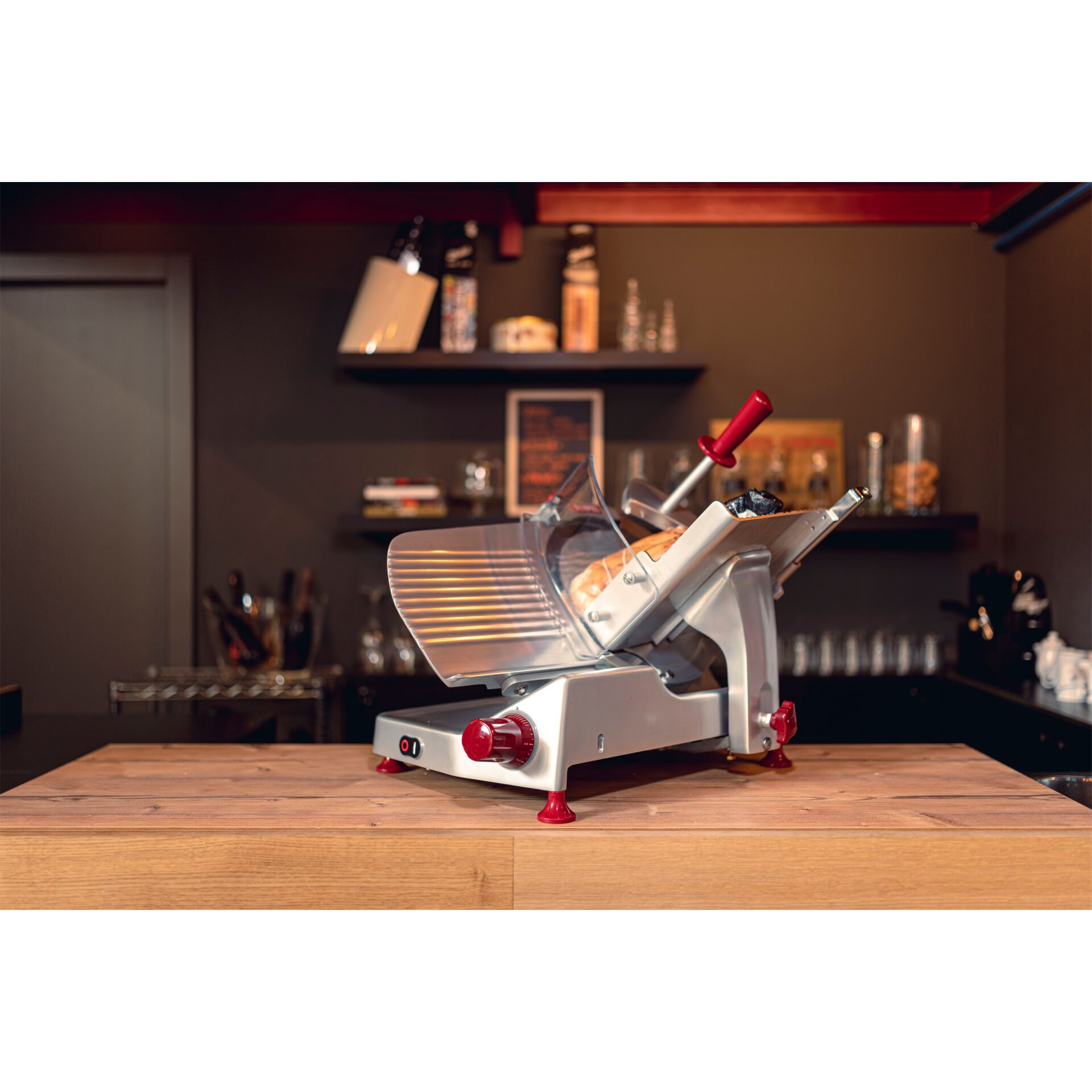 Slicer, Schneidemaschine, Metall, Rot, Kreuzgriffel
