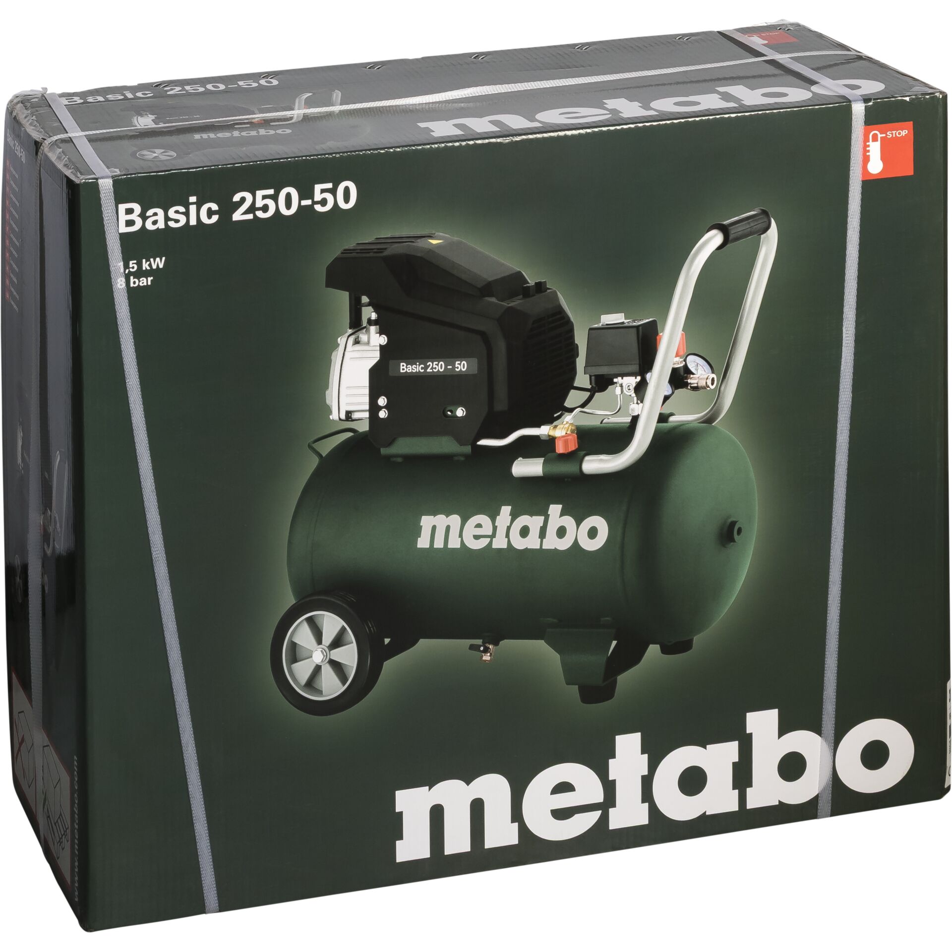 Kompressor, Luftkompressor, Ölfrei, Tank Grün, Metabo Box