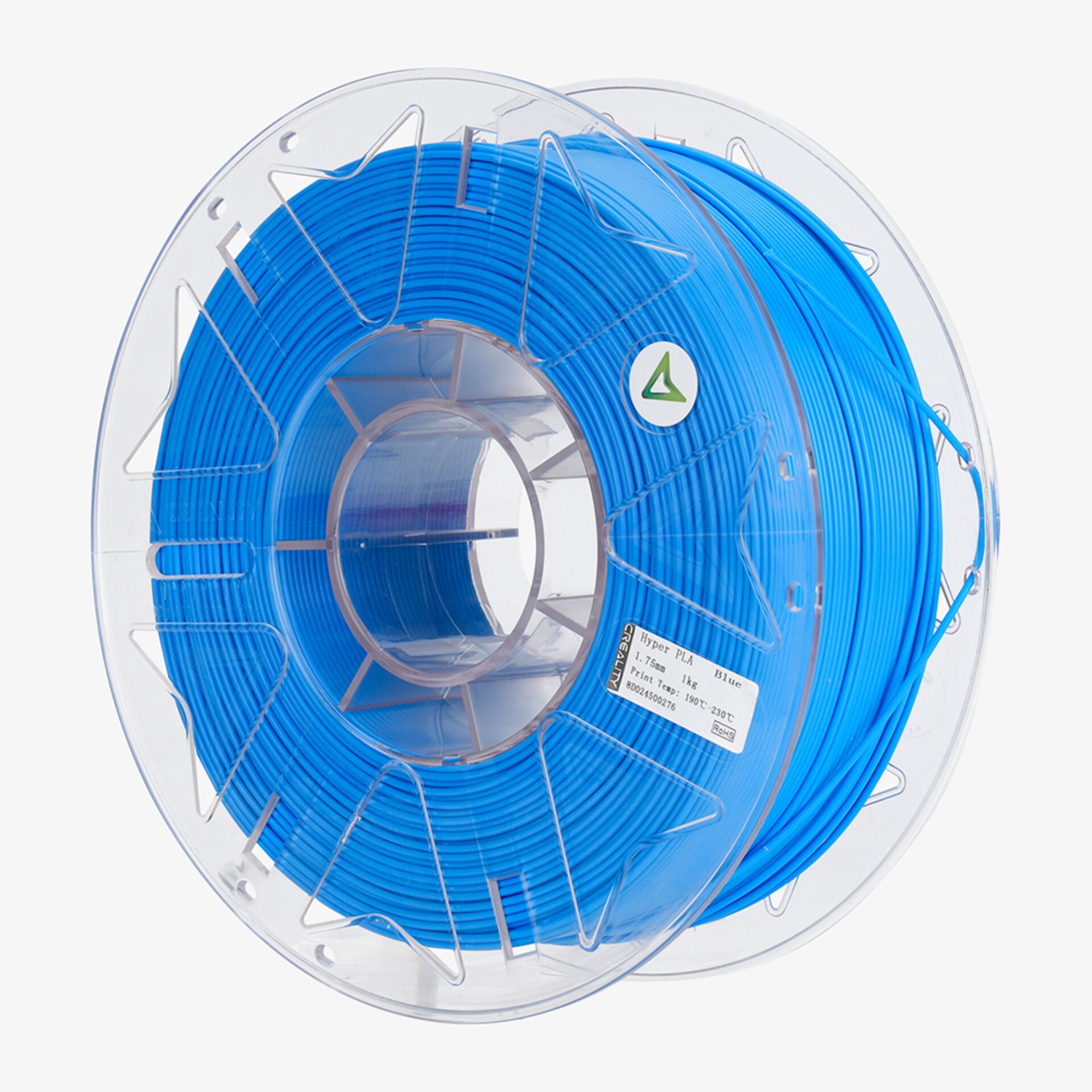 3D-Druck-Filament, PLA-Filament, blaues Filament, Spule, Filament-Wickel