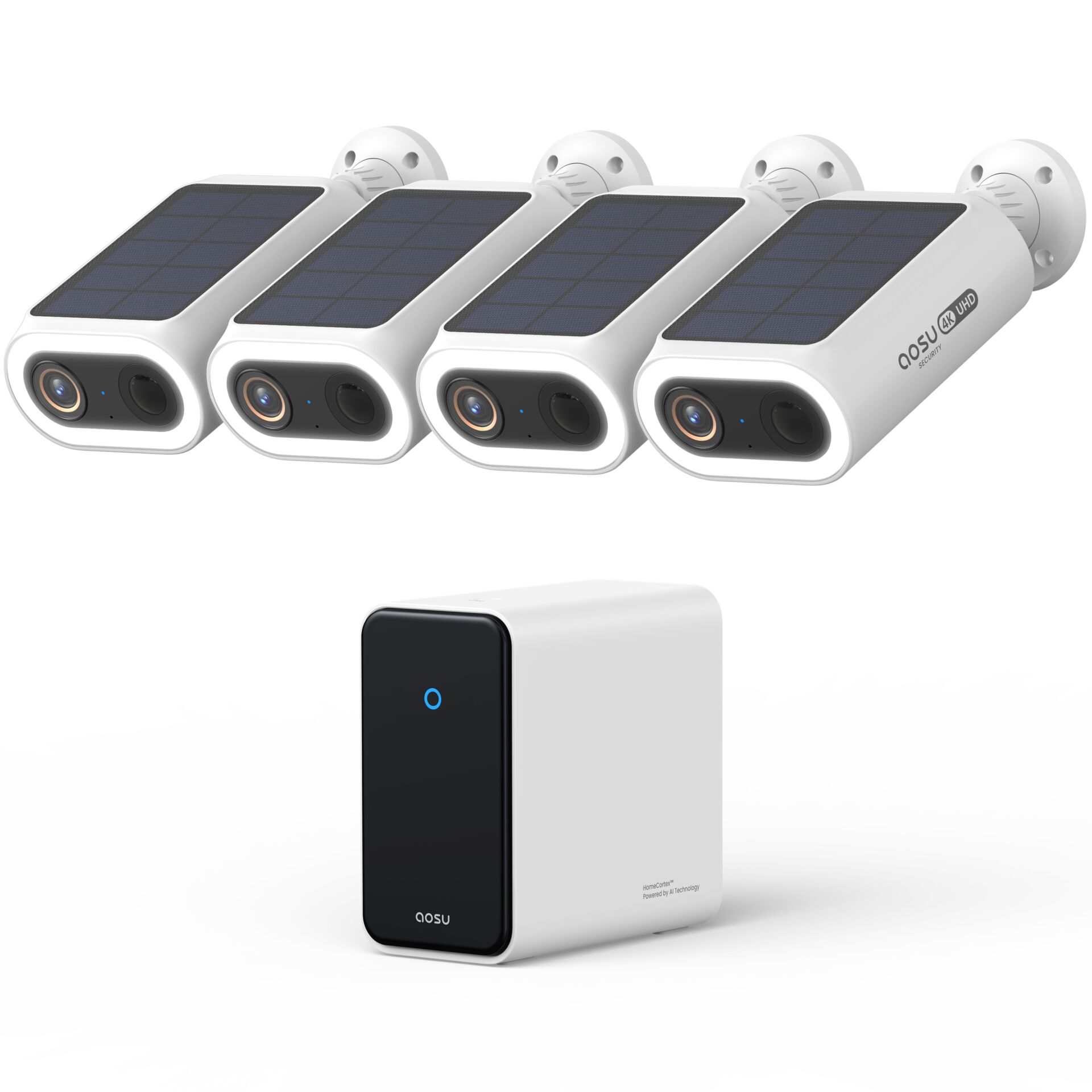 Solarmodul, Sicherheitskamera, WLAN-Kamera, Modul, Weiß
