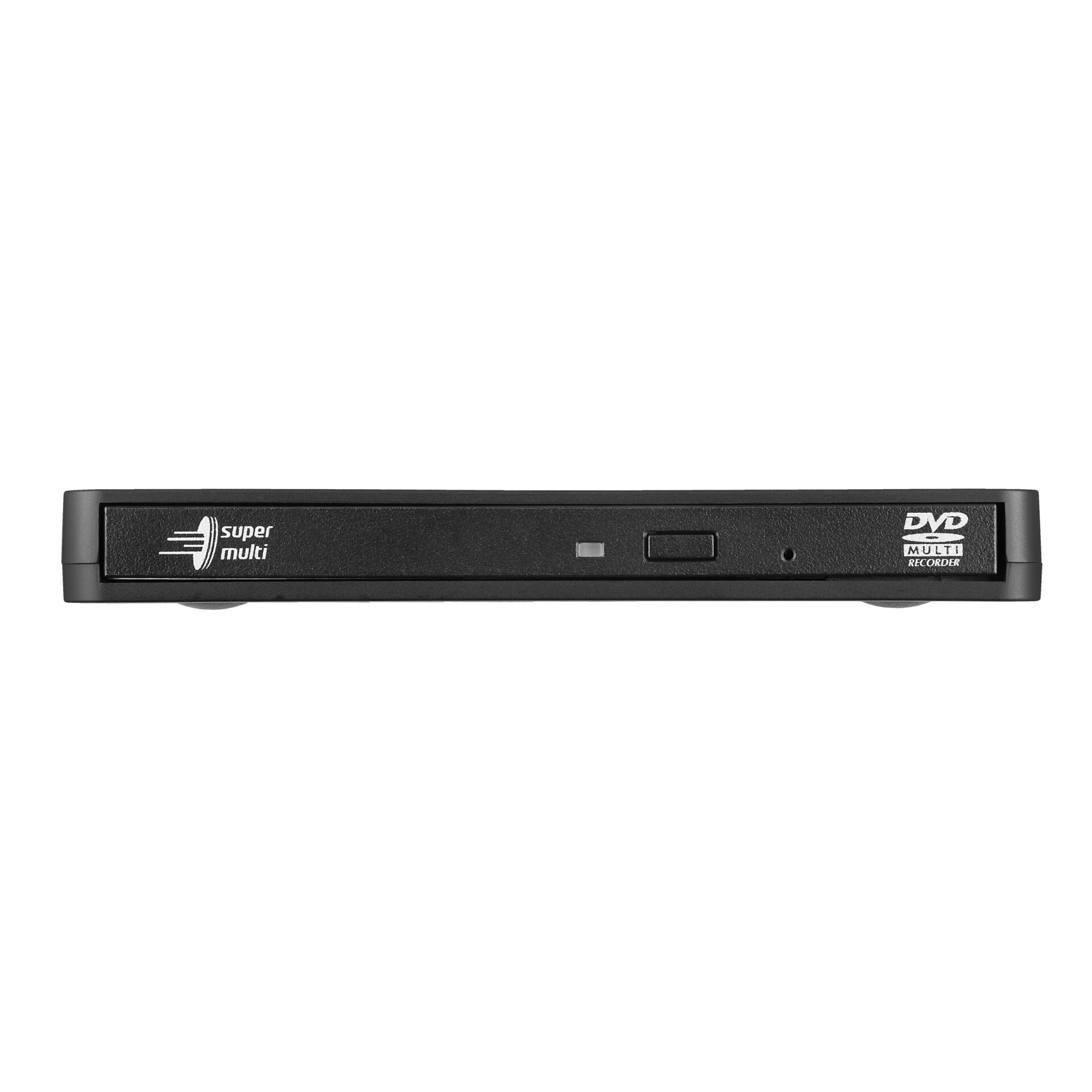 DVD-Recorder, Schlank, Schwarz, Vorderansicht, Markenlogo nicht erlaubt