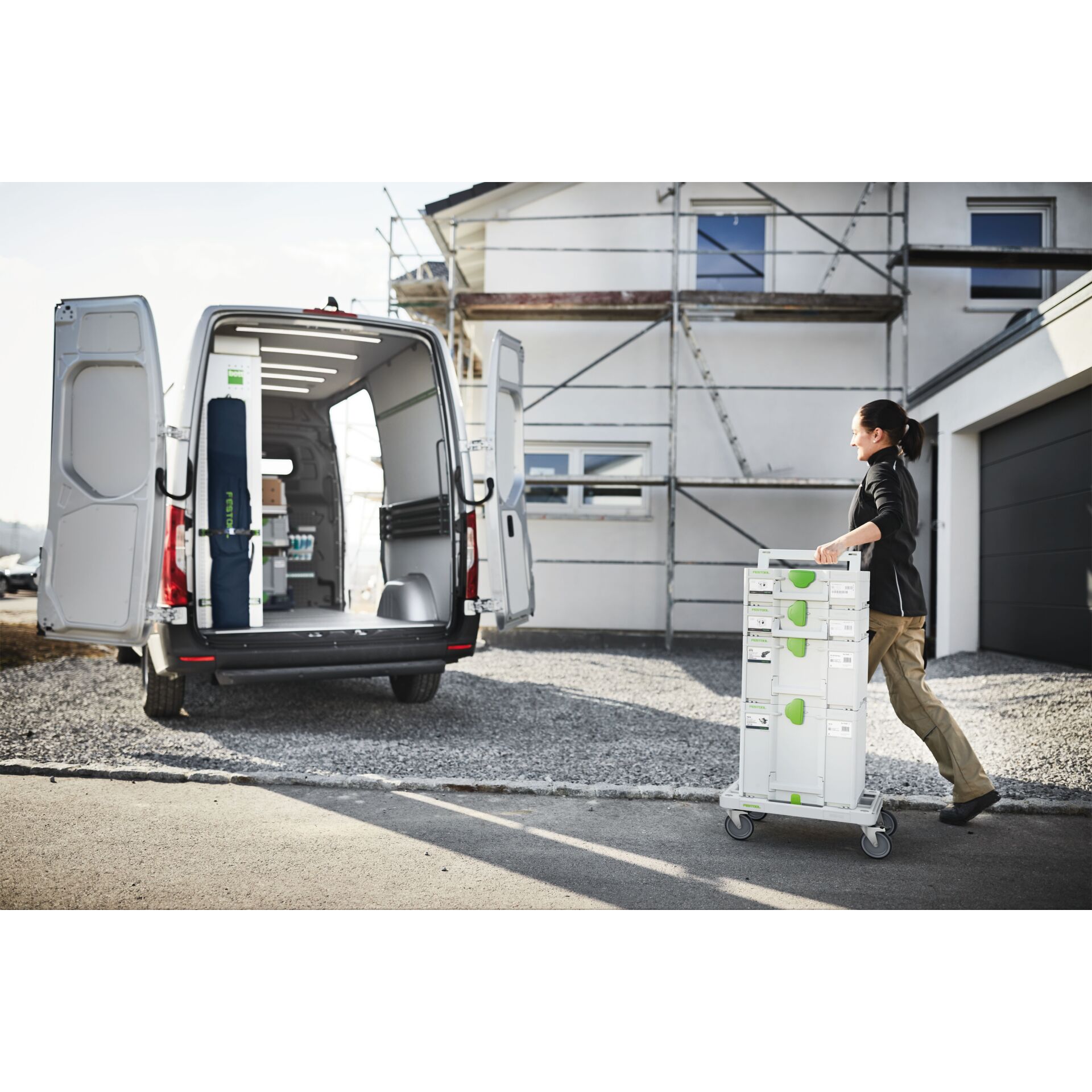 Kiste, Person, Schuh, Umzugswagen, Transporter