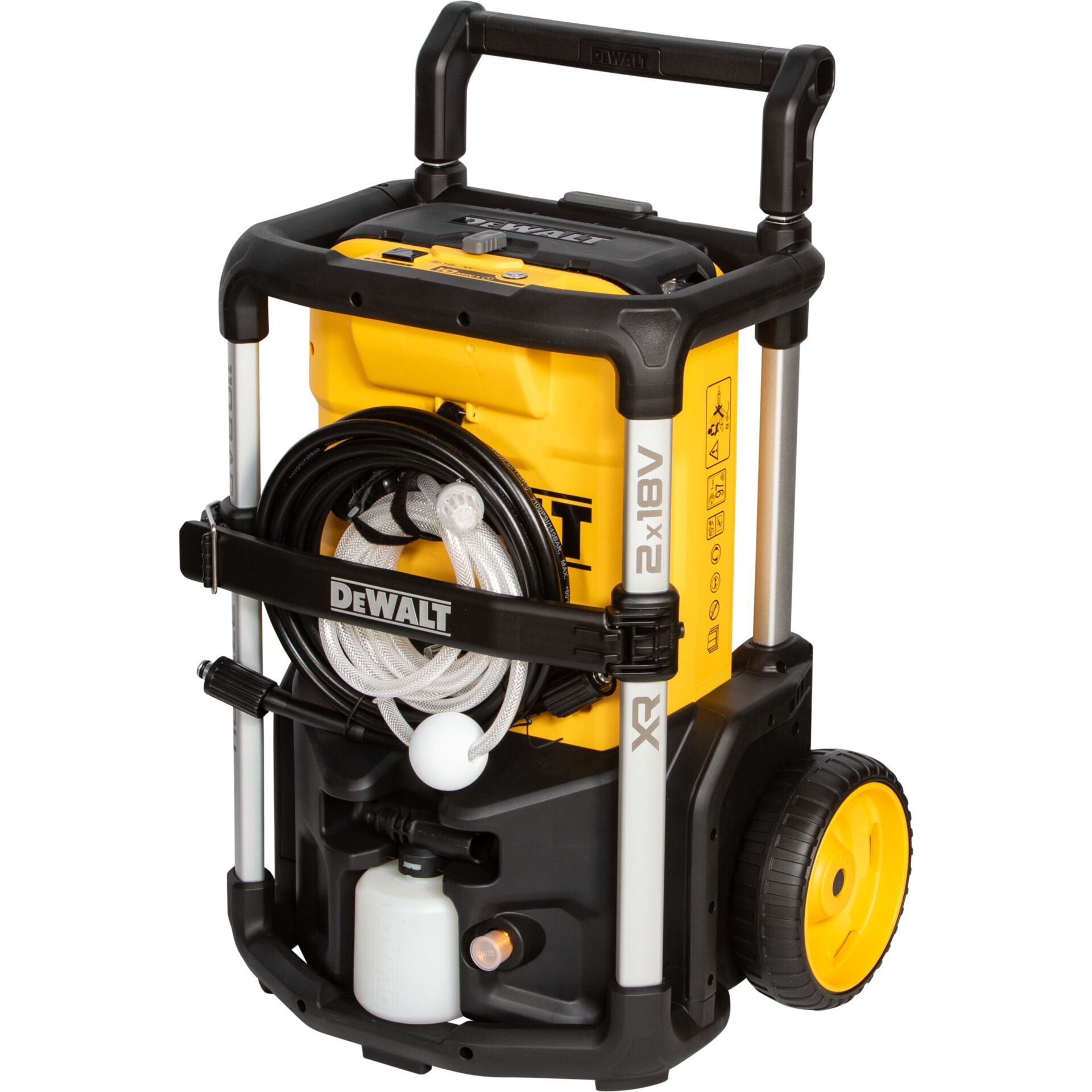 Kompakte Werkstattpumpe, Dewalt Tragbarer Reinigungswagen, Hochdruckreiniger-Wagen, Mobile Reinigungsstation, Gummi-Rad Wagen