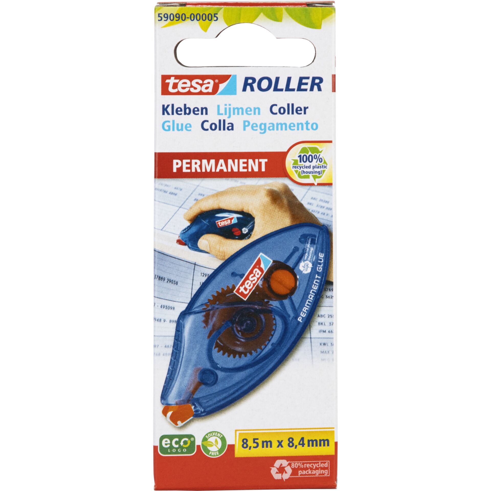 Tesa Kleberoller ecoLogo  permanent