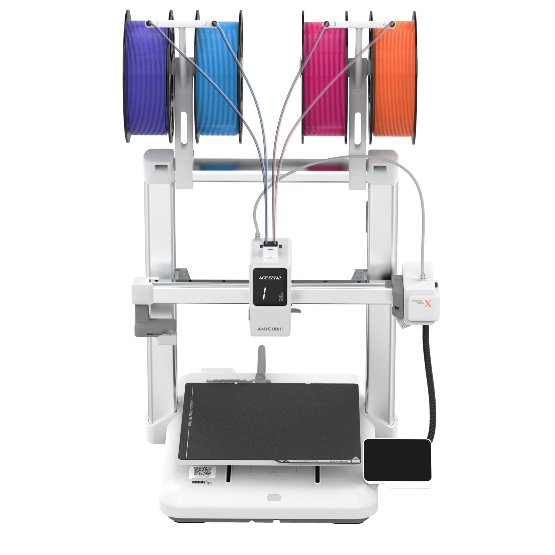 3D-Drucker, Filament Spulen, CNC-Halter, Touchscreen, Druckbett