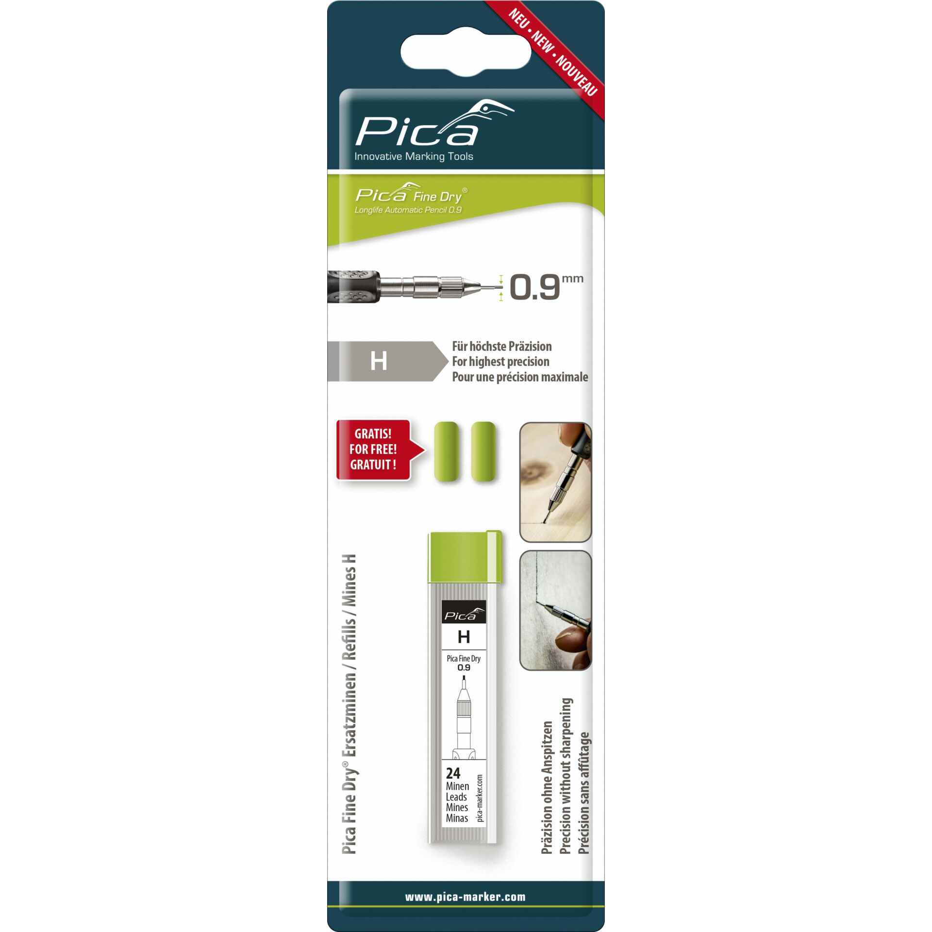 Pica Fine-Dry Ersatzminen-Set H