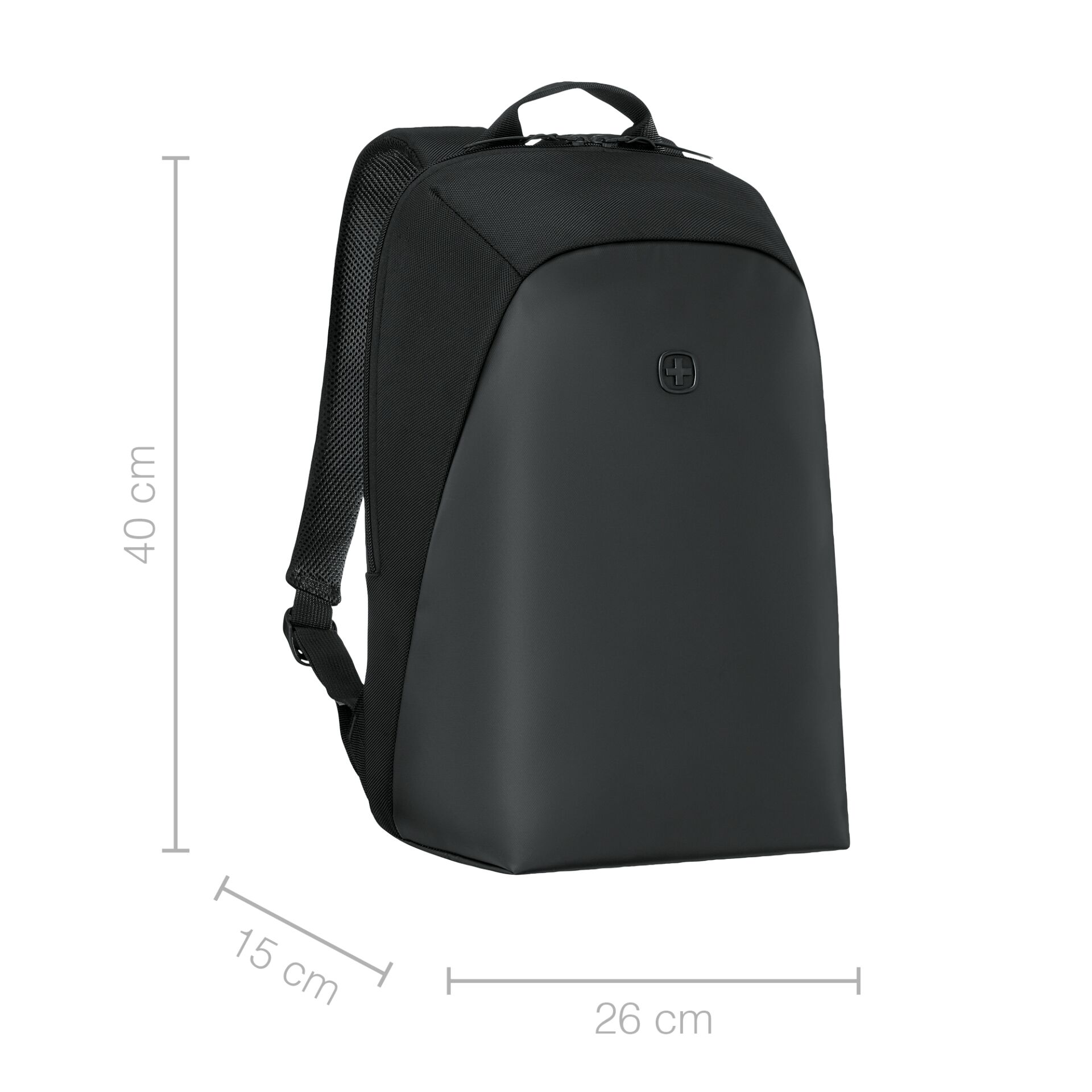 Rucksack, Backpack, Schwarz, Material, Polsterung