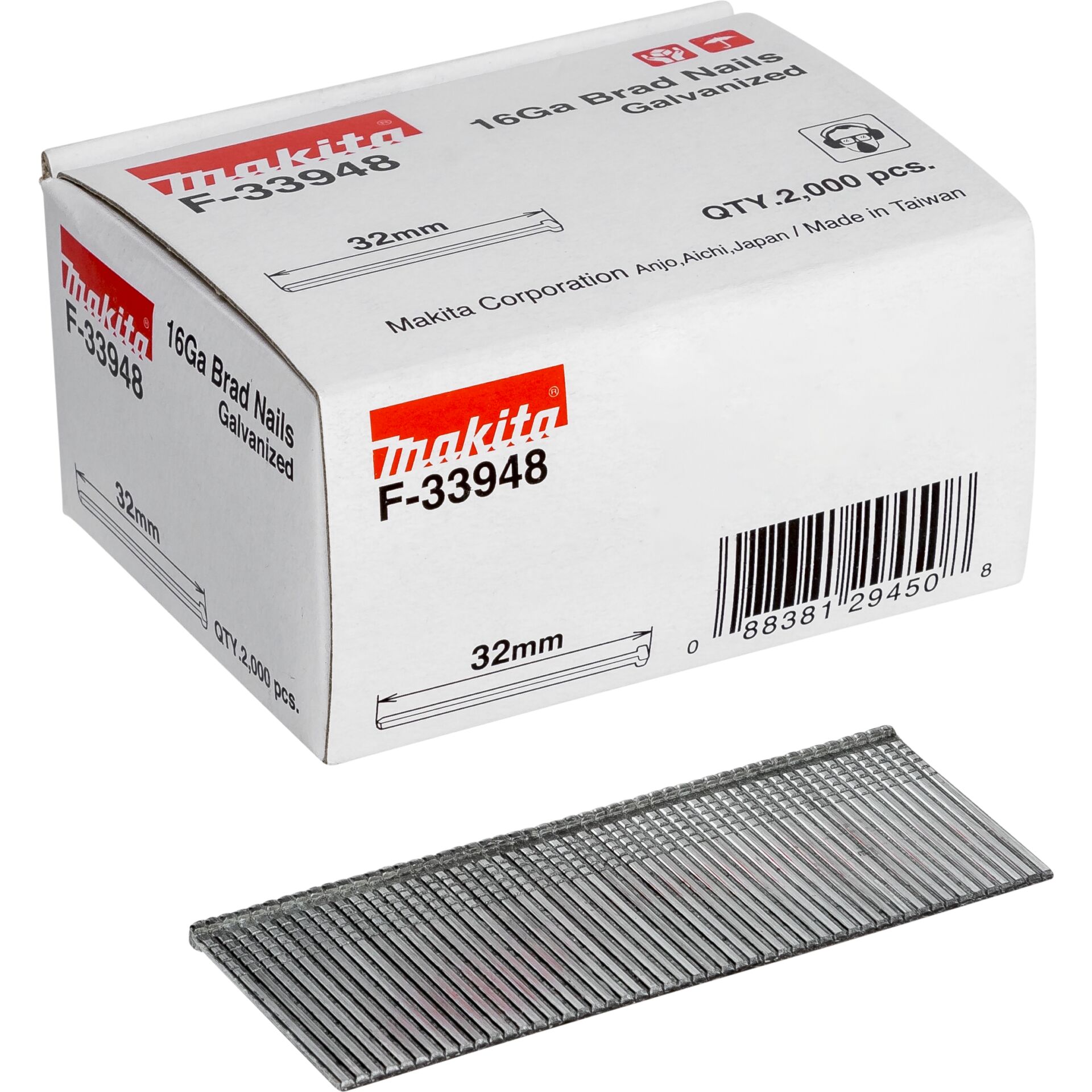 Makita Stauchkopfnagel 1,6x32mm  F-33948  2000 pcs.