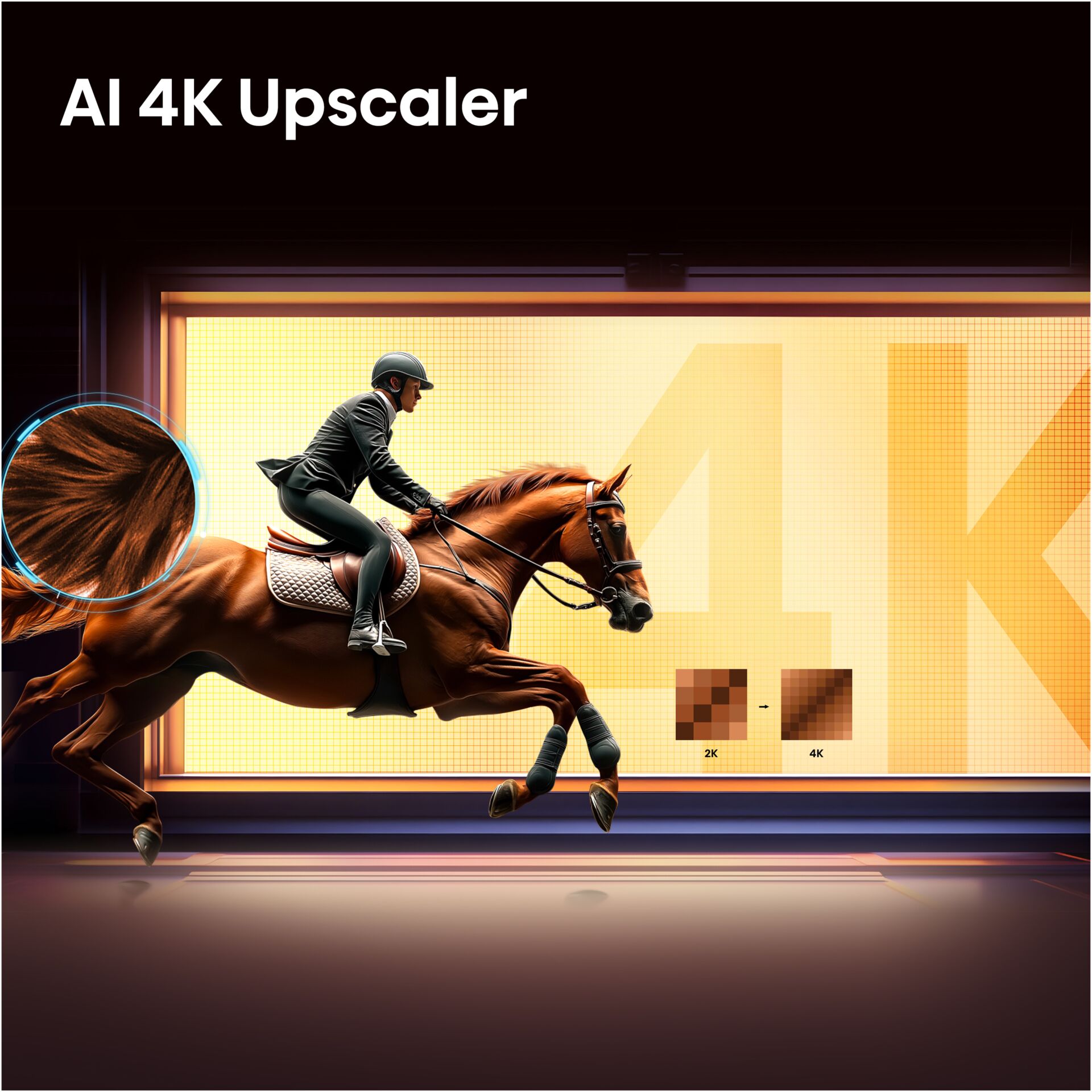Equesterian, Pferd, Reiter, Springen, Upscaler