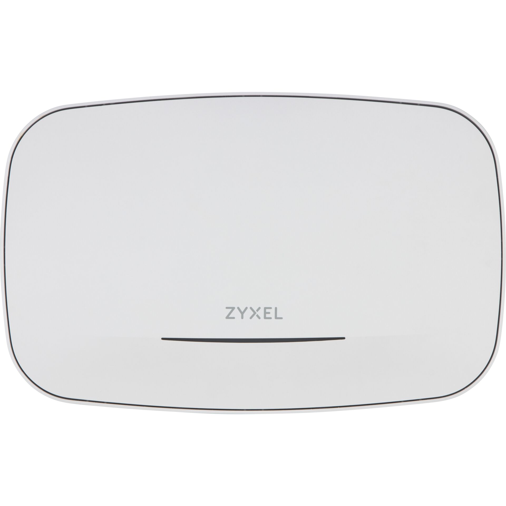 WLAN-Router, Glasoberfläche, weiß, Zyxel, Kantenrand