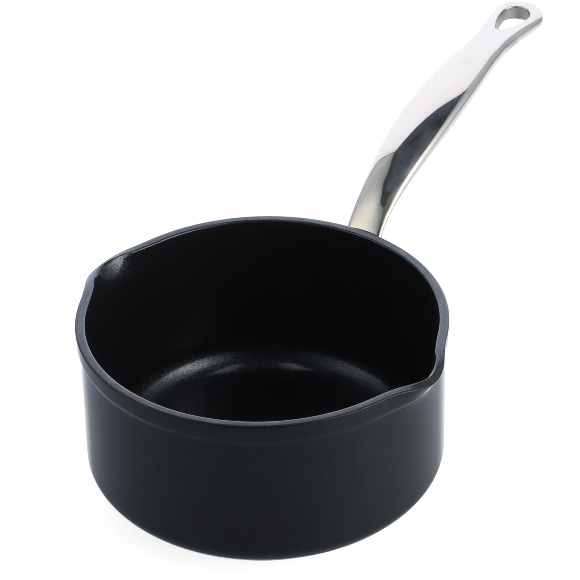 Pfanne, Saucenpfanne, Edelstahlgriff, Schwarze Pfanne, Kochtopf