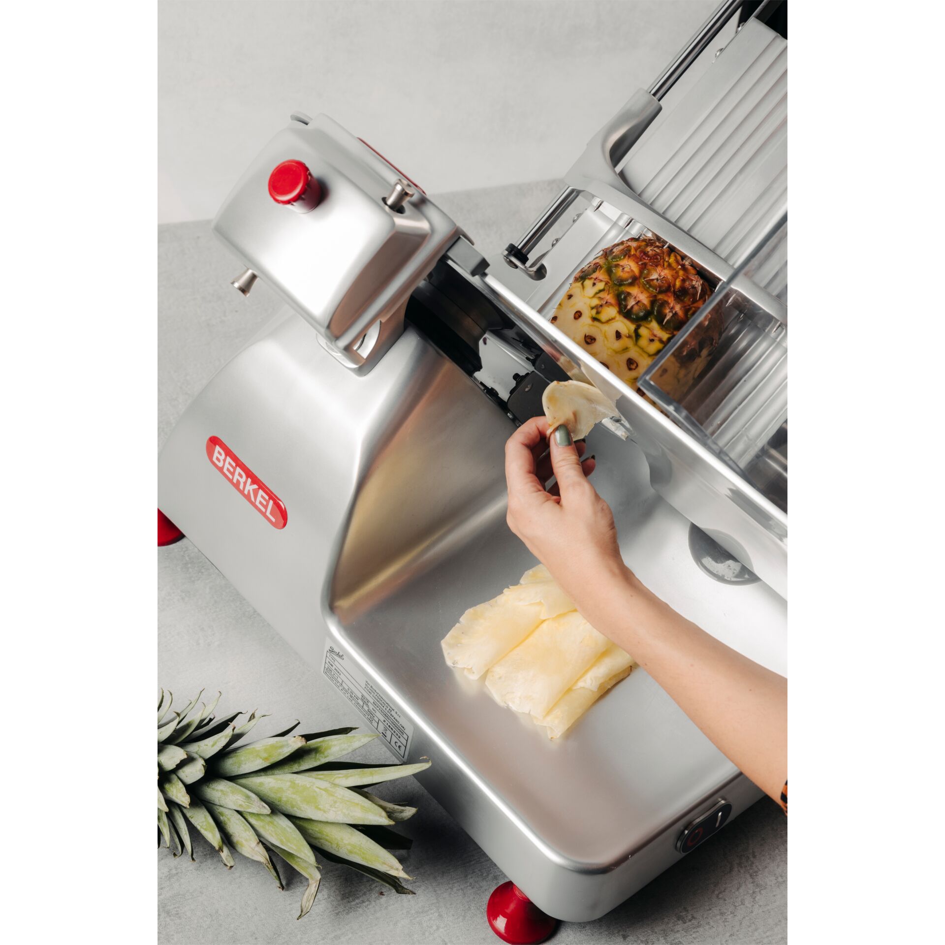Sparschäler, Ananas schälen, Frucht-Schneidemaschine, Metallgehäuse, Kuchen-Scheibe