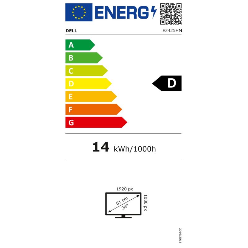 Dell E2425HM – Energieeffizienzklasse D