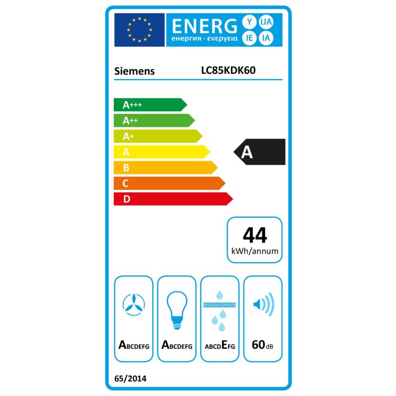Siemens LC85KDK60  IQ100 Schrägesse – Energieeffizienzklasse A