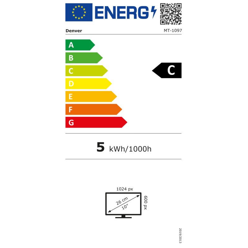 Denver MT-1097 – Energieeffizienzklasse C