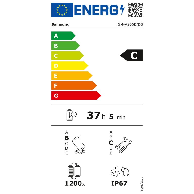 Samsung Galaxy A26 5G 128GB  Black – Energieeffizienzklasse C